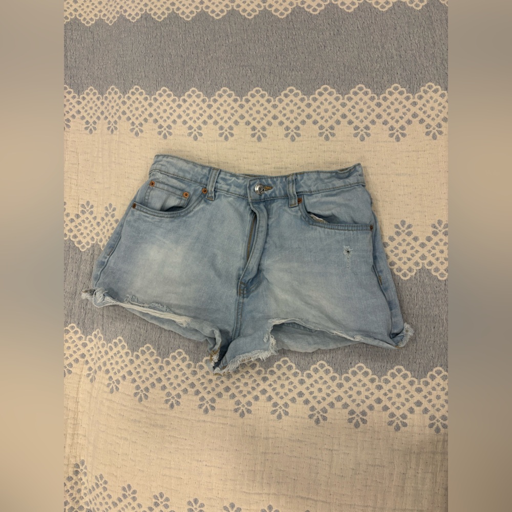 Bluenotes Light Blue Jean Shorts